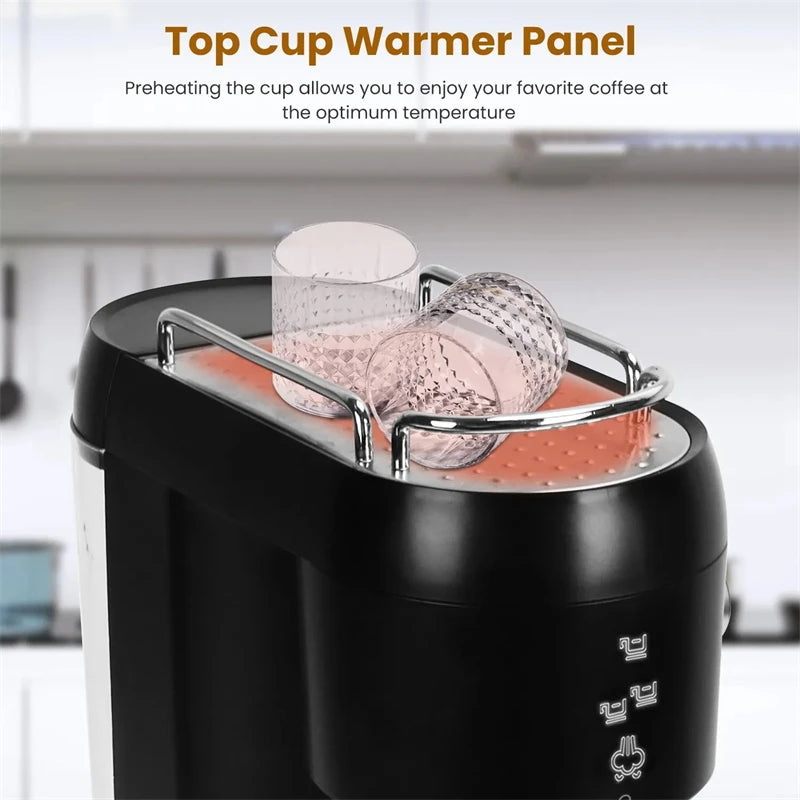 Professional Electric Espresso Coffee Maker – 15 Bar Italian Machine with Automatic Milk Frother