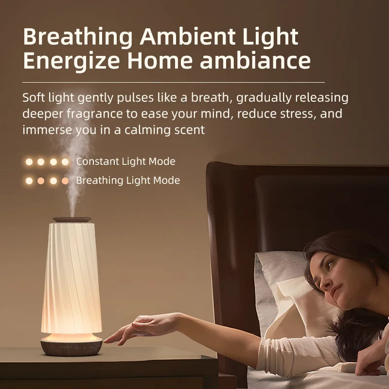 Smart Bluetooth Scent Diffuser with Night Light Air Freshener Aroma Machine for Home Hotel Office Automatic Aroma Diffuser