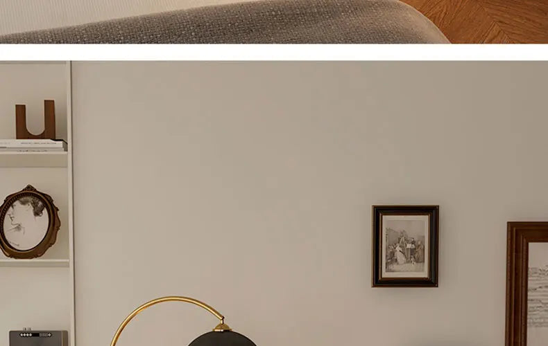 LED Tea Table Floor Lamp Living Room Decoration Bedroom Bedside Lighting Modern Marble Stand Light Black Beige E27