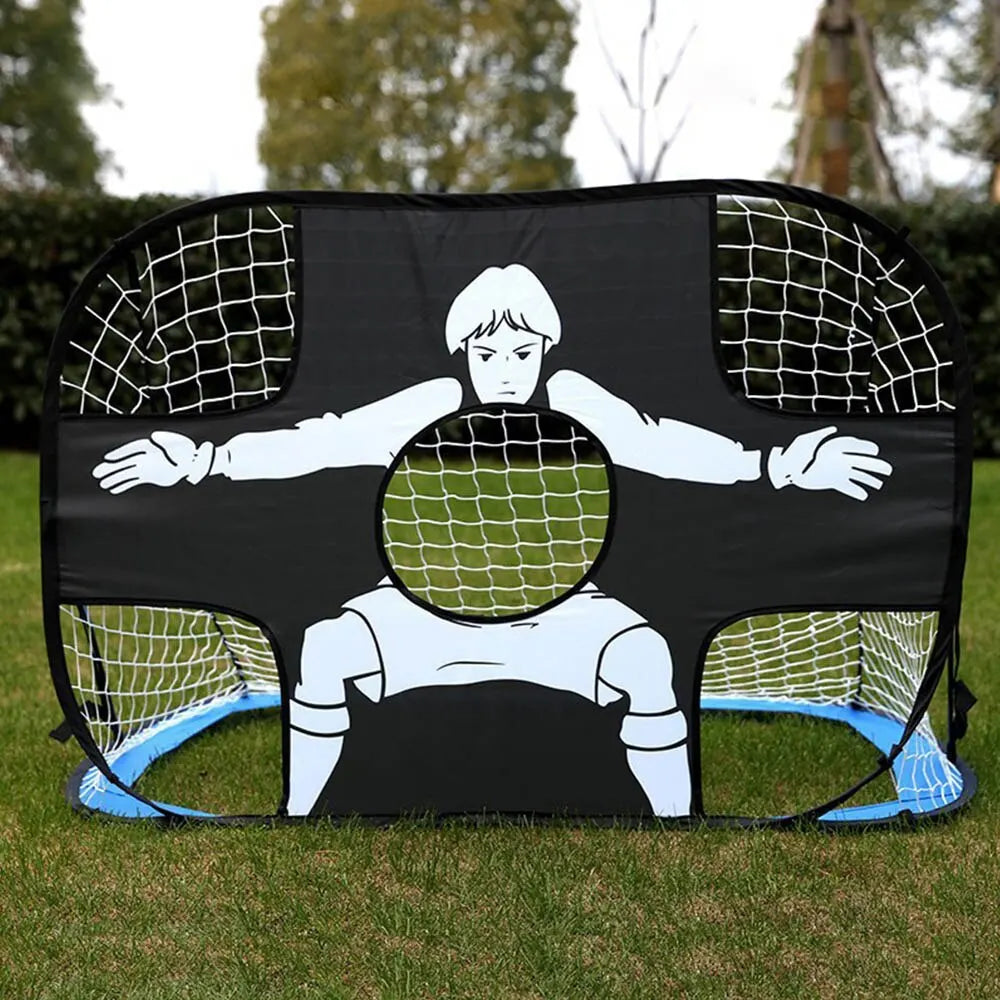 Foldable Football Goal – Nylon Soccer Target Net for Kids & Adults