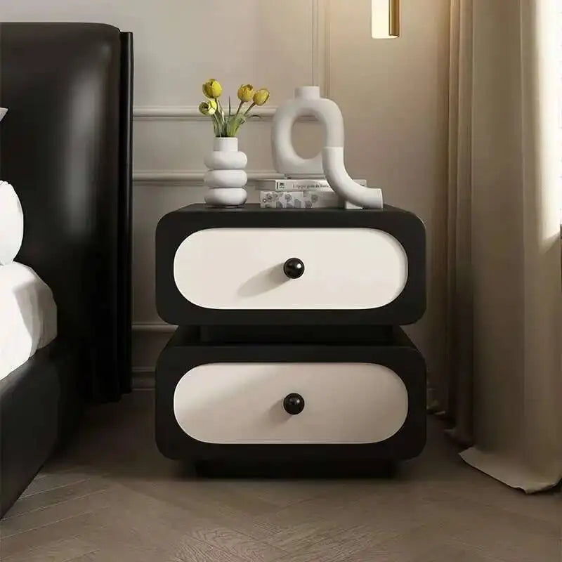 White Nightstands Modern Organizers Wood Drawers Narrow Nightstands Center Simple Table De Italian Chevet Bedroom Furnitures