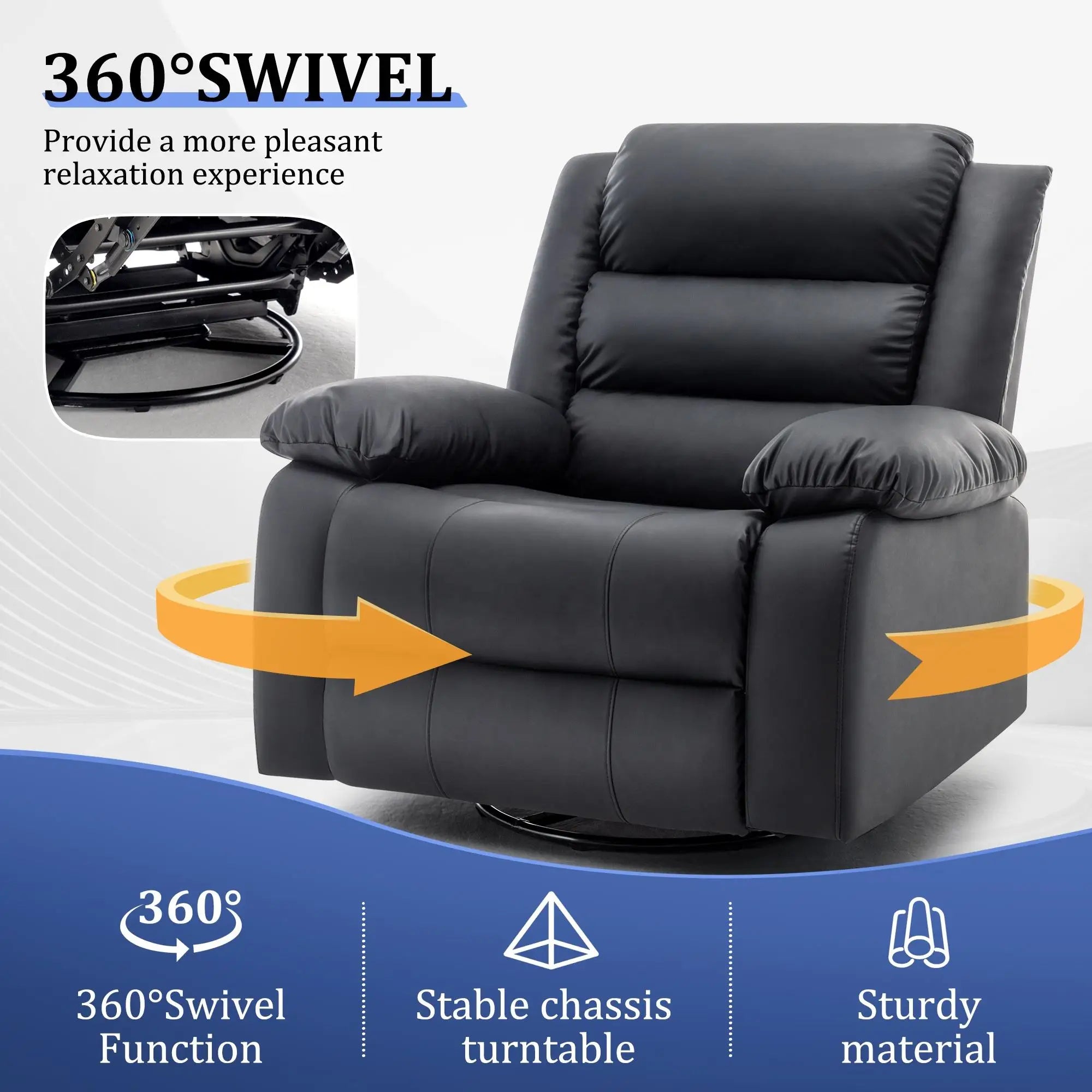 Modern Single Recliner Sofa Salon Furniture Lounge Massager Adults Rocking Chair for Bedroom Living Room Furniture