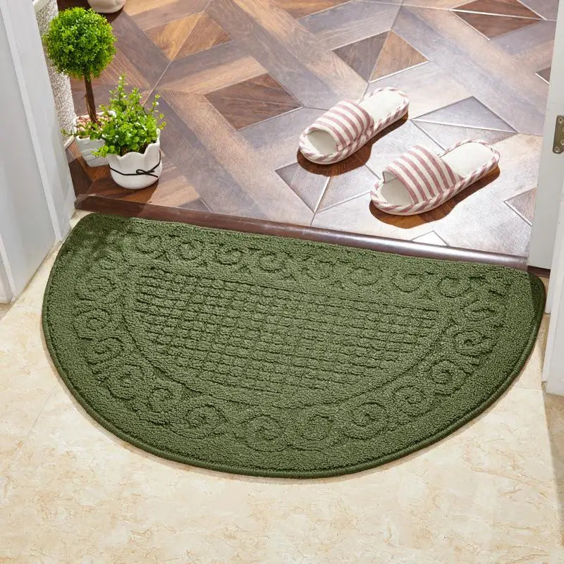 Rubber Half-Round Doormat – Non Slip Durable Entrance Rug for Home Indoor Use