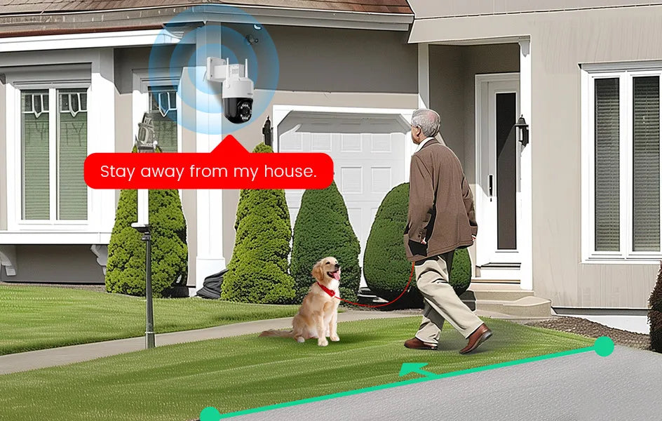 Modern Geometric Pillow Covers – Blue Abstract Boho (4-Piece Set, 18×18 in)