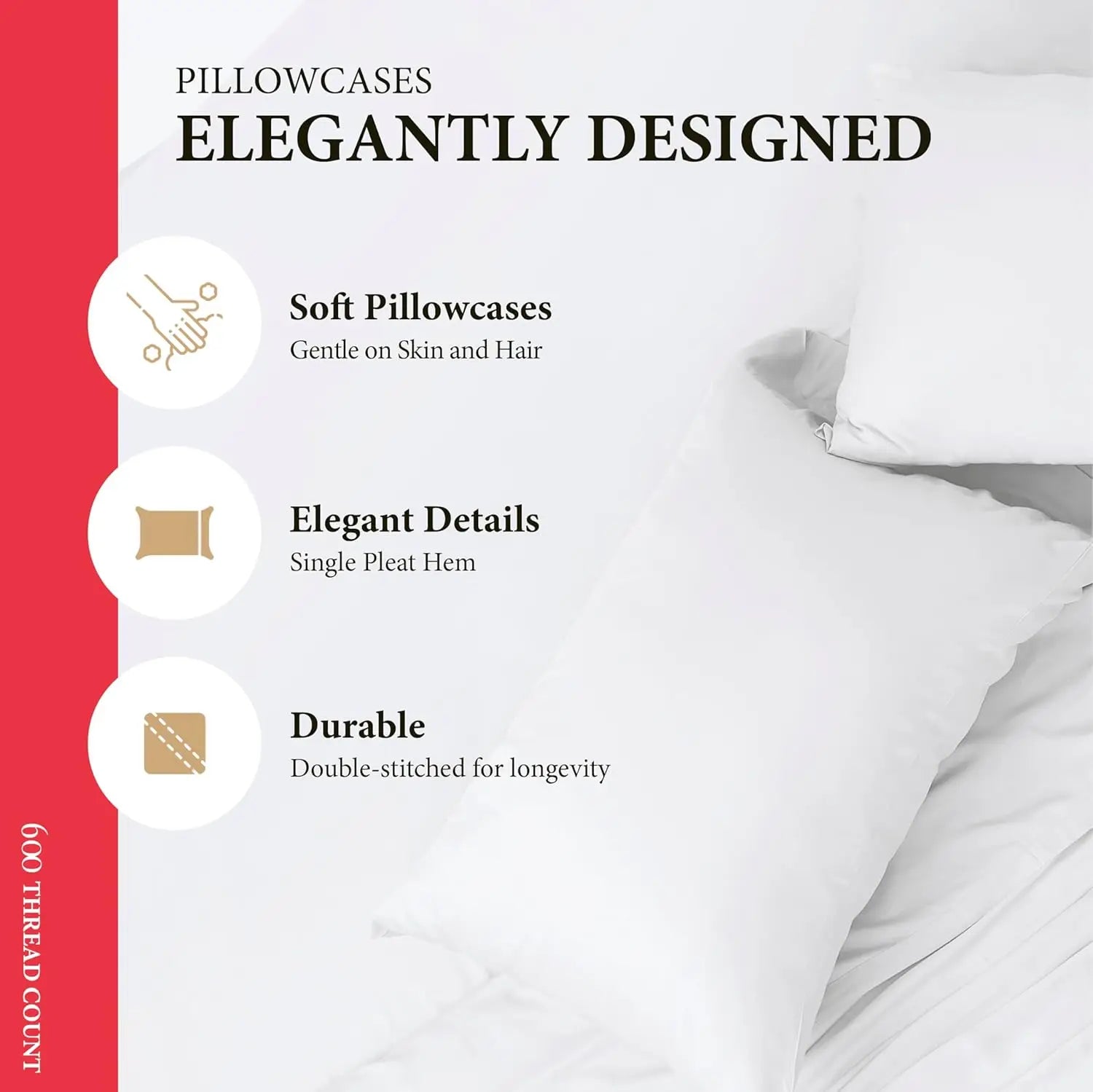 Sheets 100% Egyptian Cotton Full Size Sheet Set- for Full Size Bed (4 Pc, White),16" Deep Pocket Sateen Weave Bedsheet
