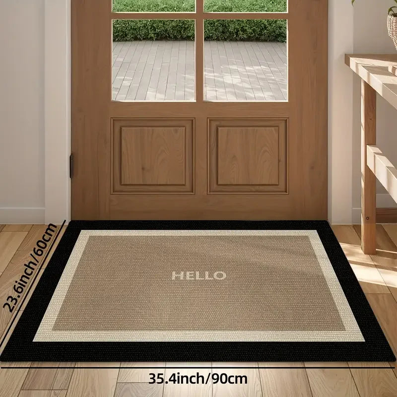 VIKAMA Absorbent Non-Slip Doormat Entry Floor Mat European-Style Simple Entry Door Wear-Resistant Rub-Resistant Doormat