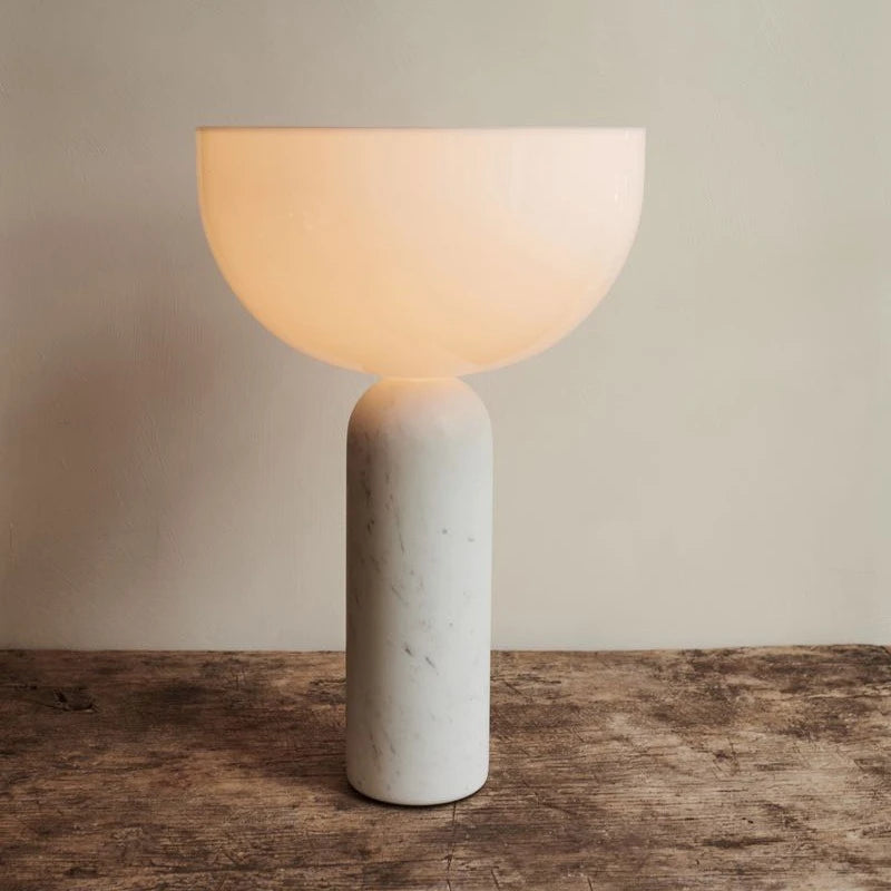 Danish Designer Luxury Marble Floor Lamp Minimalist LED Mushroom Table Light Acrylic Lampshade Decor Bedroom Bedside Study Hotel