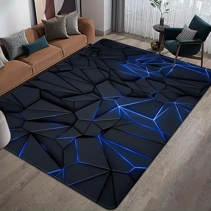 1pcs 3D Geometric Carpet Game Room Colorful Gamepad Carpets Home Play Gaming Room Decor Livingroom Bedroom Teens E-Sport Rug