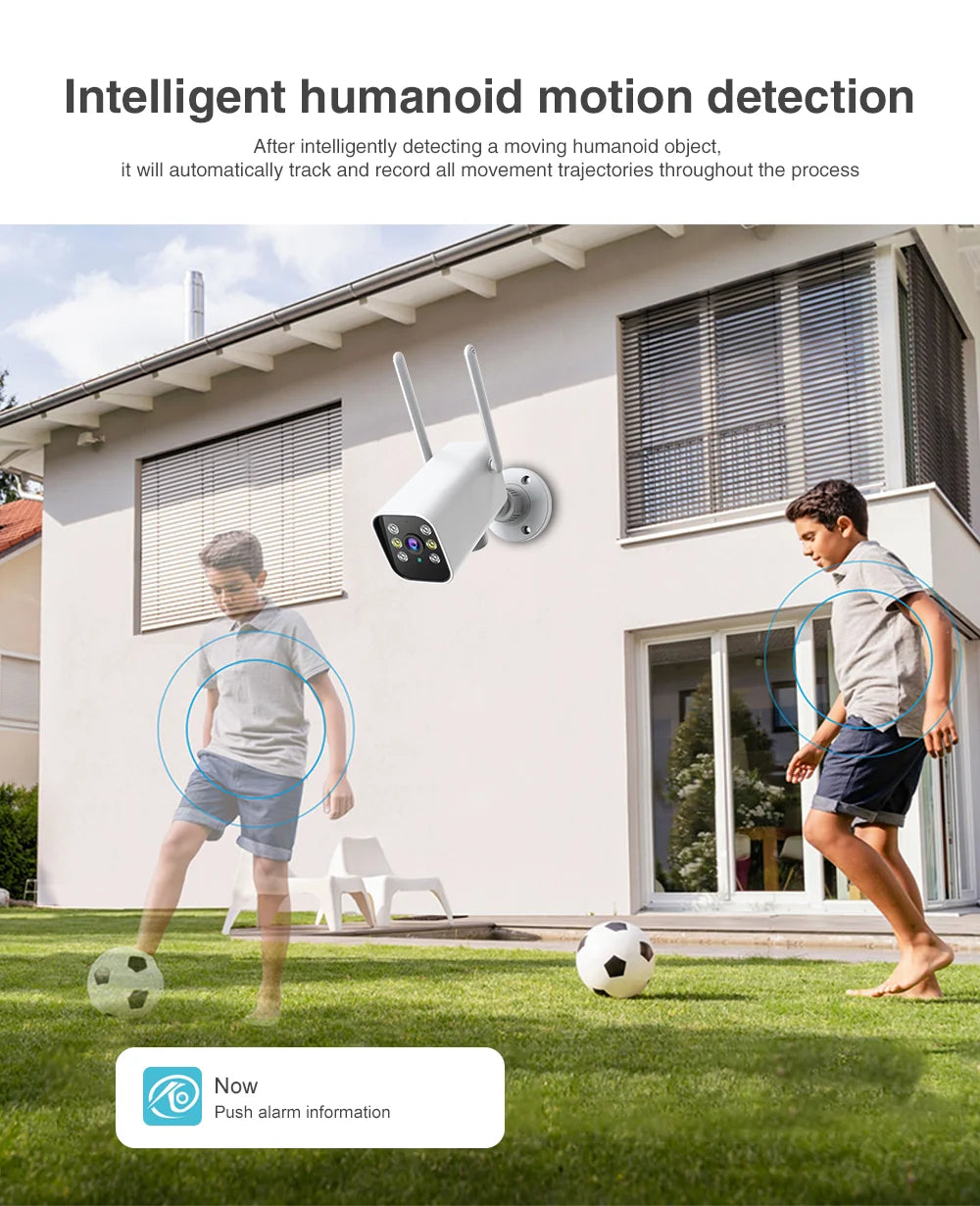 Outdoor WiFi Security Camera – 1080P IP CCTV with Auto Tracking
