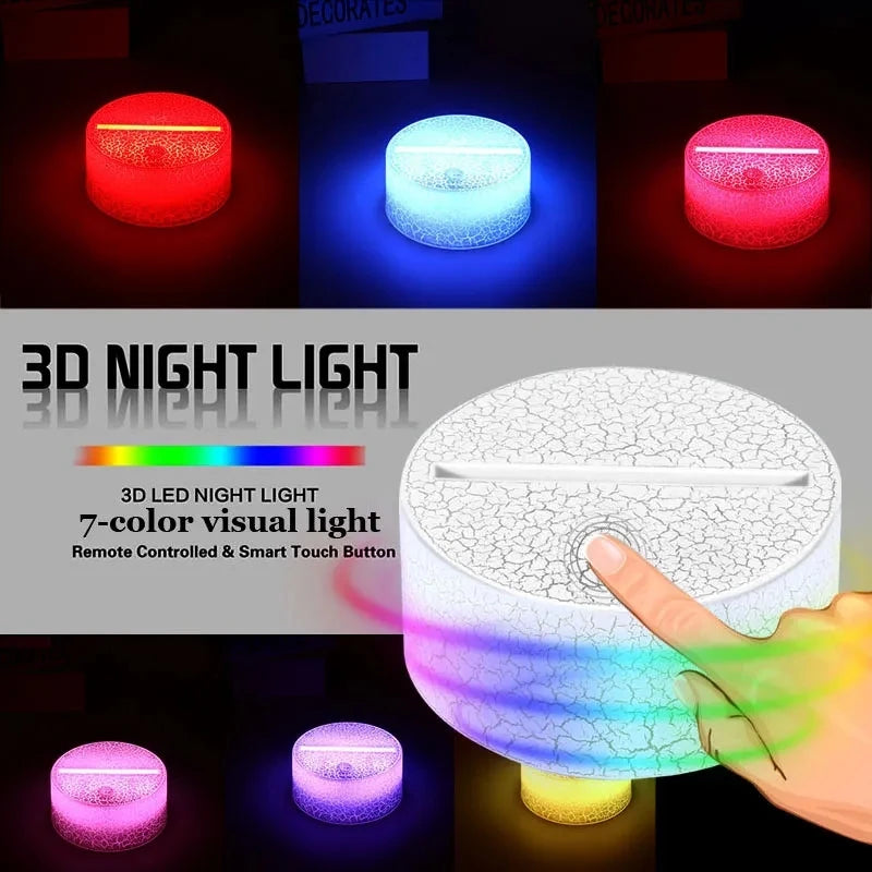 3D LED Gaming Party Setup Lamp Gaming Room Lamp Decoration USB Powered Night Light Table Lamp For Bedroom Decor Christmas Lights