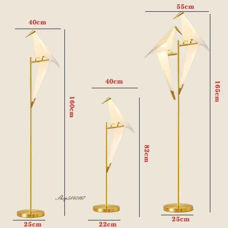 2025 Creative Led Bird Floor Lamps Nordic Designer Standing Lamp for Living Room Bedroom Study Decoration Rotatable Stand Lighti