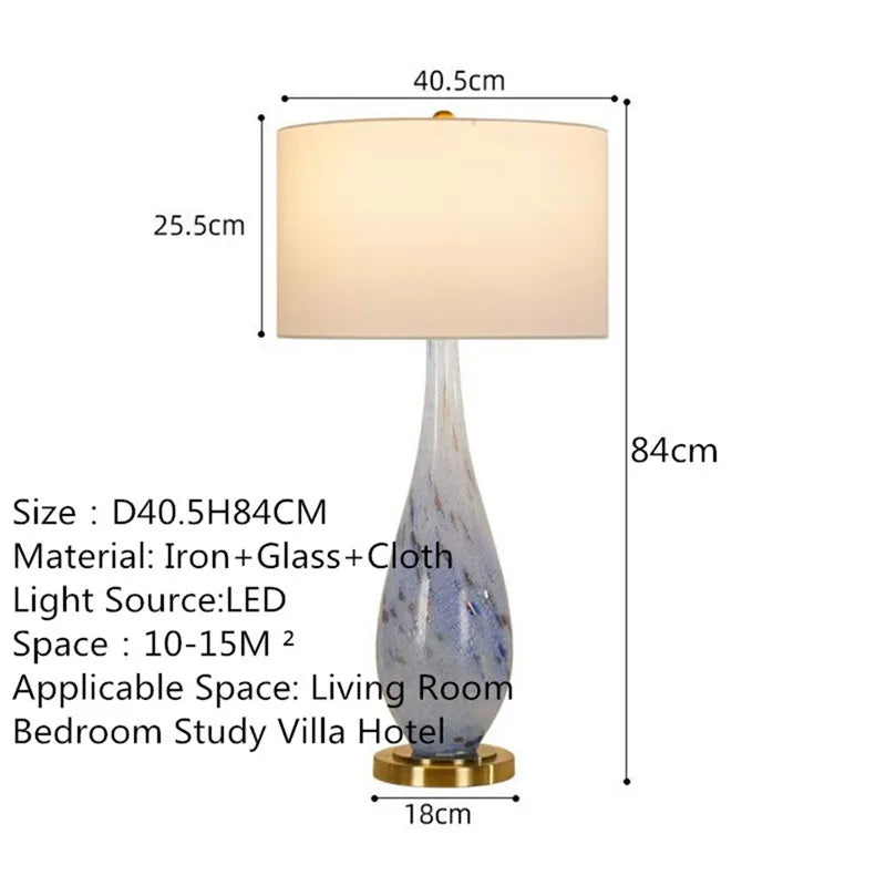 Contemporary Luxury Table Lamp LED Personality Creativity Living Room Bedroom Study Villa Hotel Bedside Household Desk Light