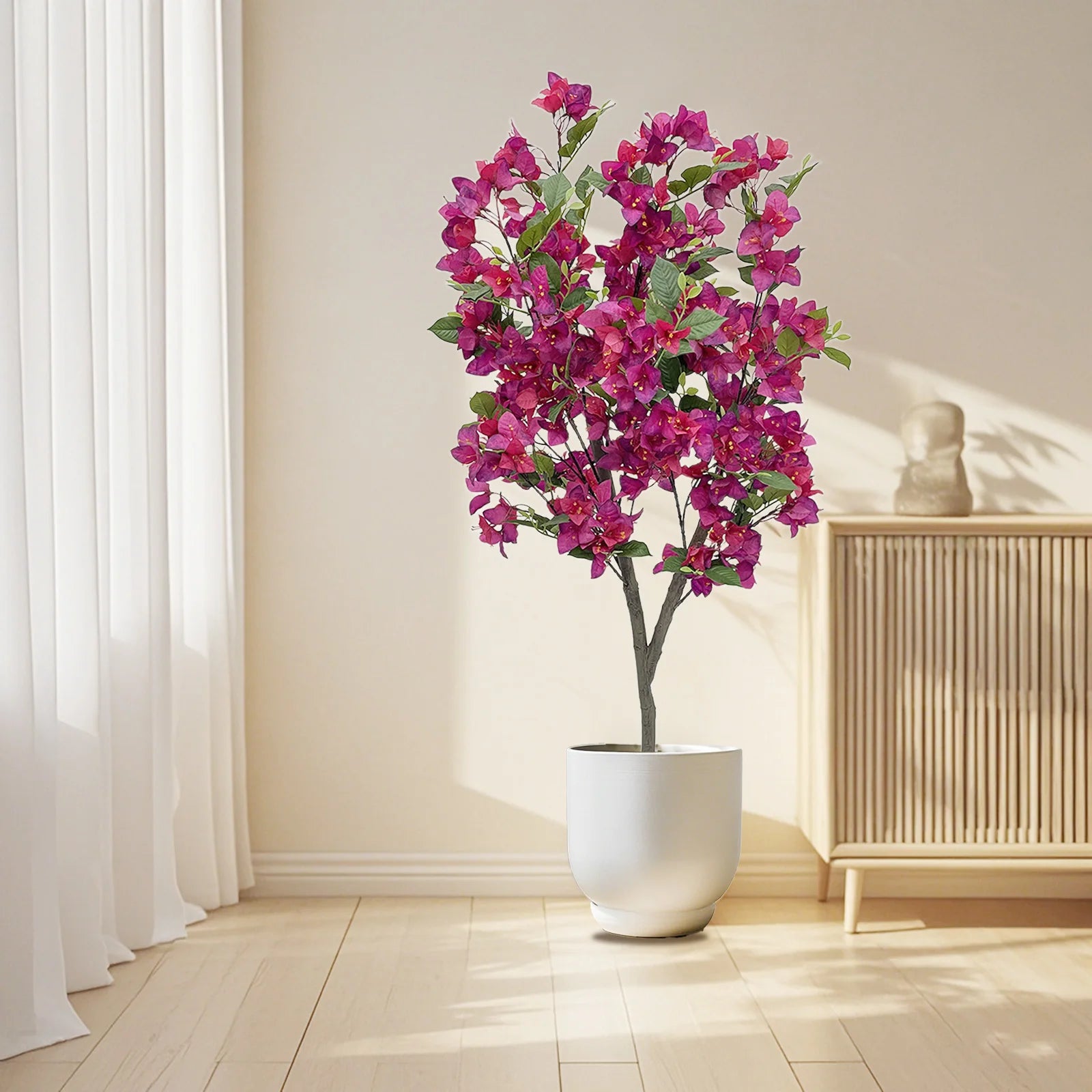 3.94FT Artificial Bougainvillea Tree With Branches Artificial Tree for Photography Studio Home Office Decoration