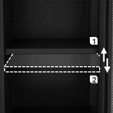 Industrial Wine Bar Cabinet with Power Outlets & LED Lights – Adjustable Wine Rack Coffee Station