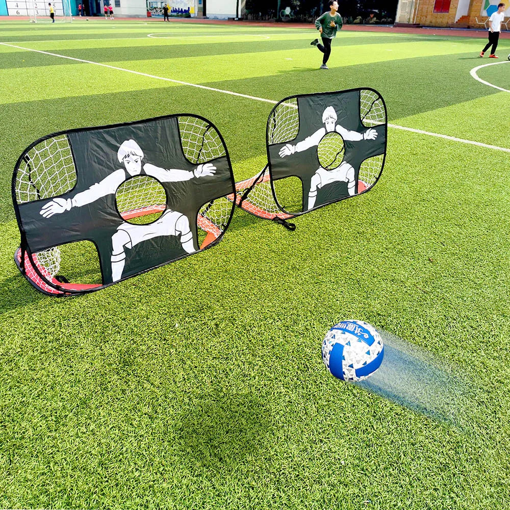 Foldable Football Goal – Nylon Soccer Target Net for Kids & Adults