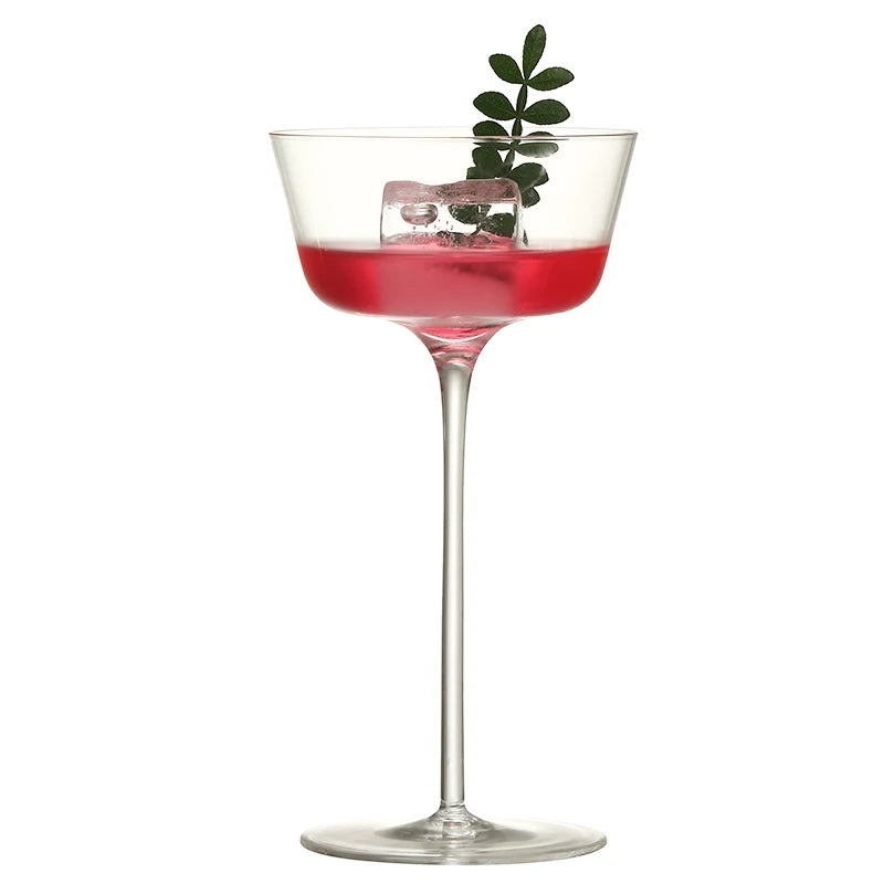 4PCS Goblet Cocktail Glass Set – Martini, Wine & Tasting Glasses Set of 4