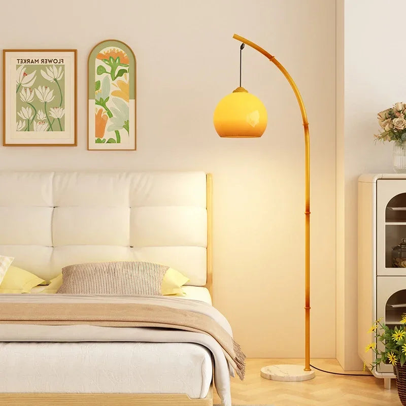 OUTELA Nordic Floor Lamp Modern Family Iiving Room Bedroom Homestay Creativity  LED  Decorative Standing Light