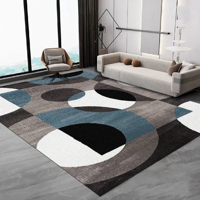 VIKAMA Fluffy Soft Bedroom Carpet Non-Slip Luxurious Rugs Easy to Clean Modern Style Durable Living Room Rugs for Corridor Sofa