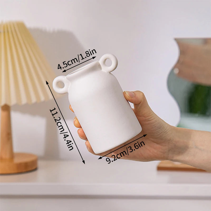 Ceramic Fired Vases,Hydroponic Dried Flower Utensils,Ornaments,Home Living Room Tables,Decorative Vases,Shaped Ceramic Vases