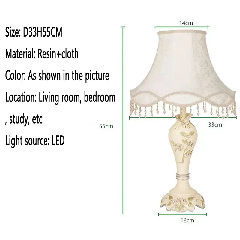 ABEL European Floor lamp Luxurious Living Room Bedroom Study Villa Hotels LED Warm Creativity Floor lamp Next To Sofa