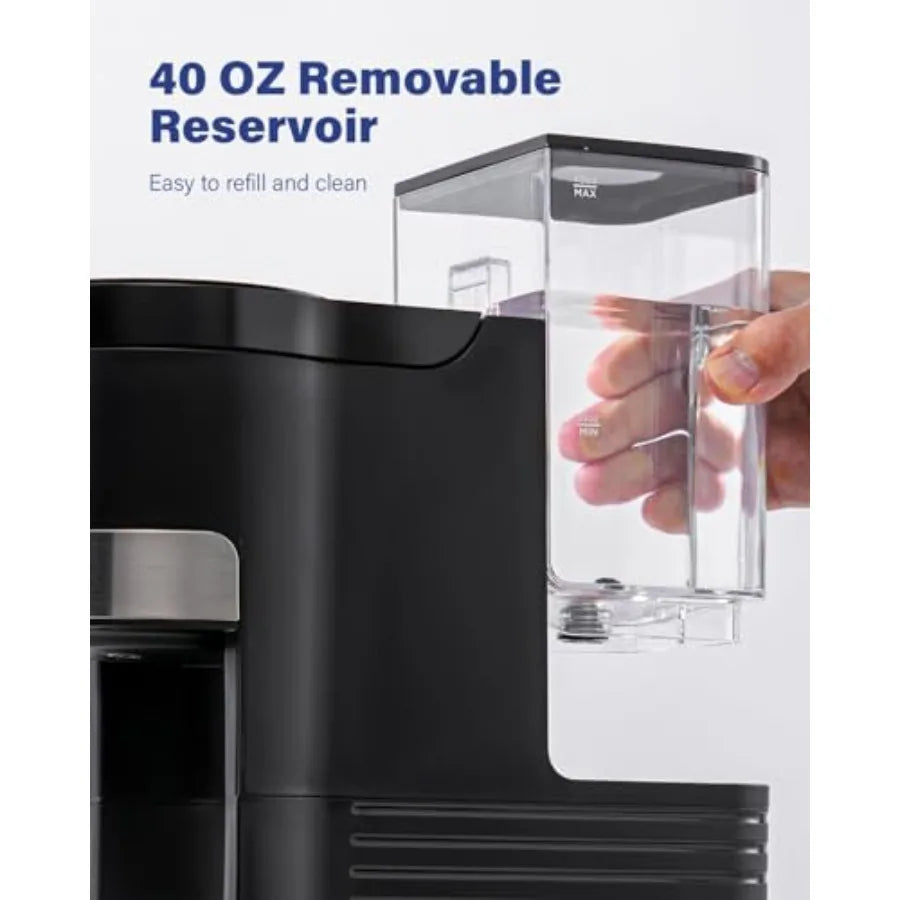 3-in-1 Single Serve Coffee Maker – K-Cup Pod, Ground Coffee & Tea Brewer (6–14 oz)