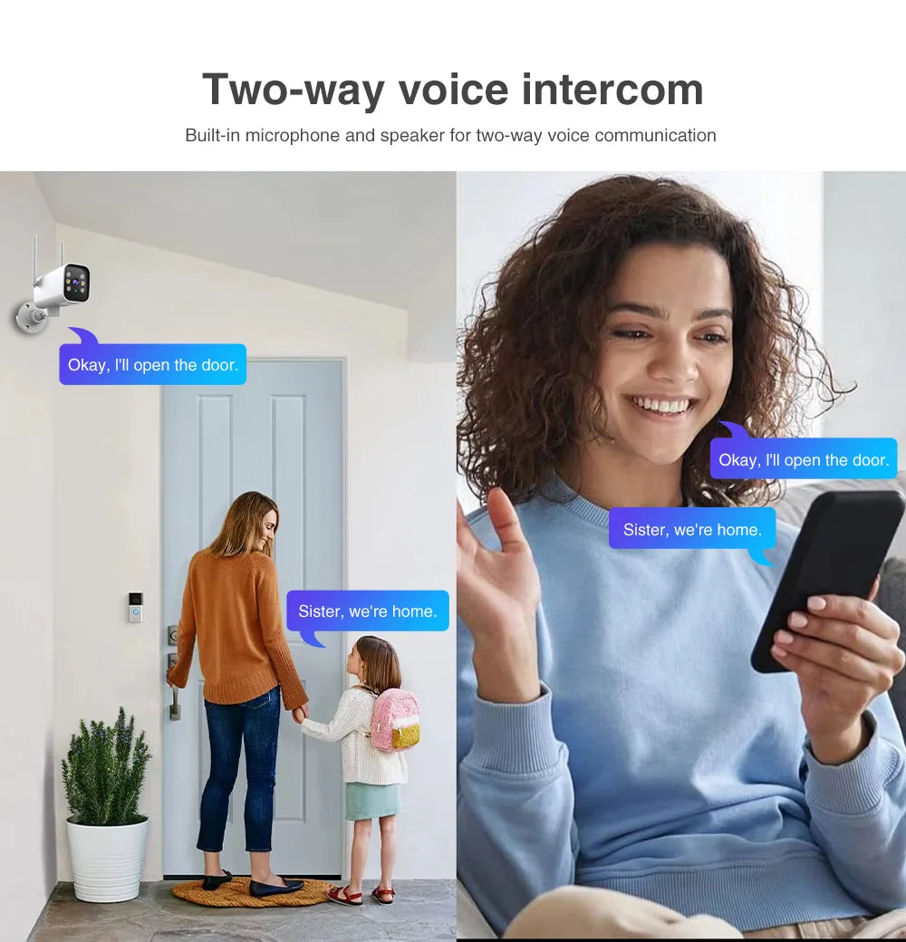 Outdoor WiFi Security Camera – 1080P IP CCTV with Auto Tracking