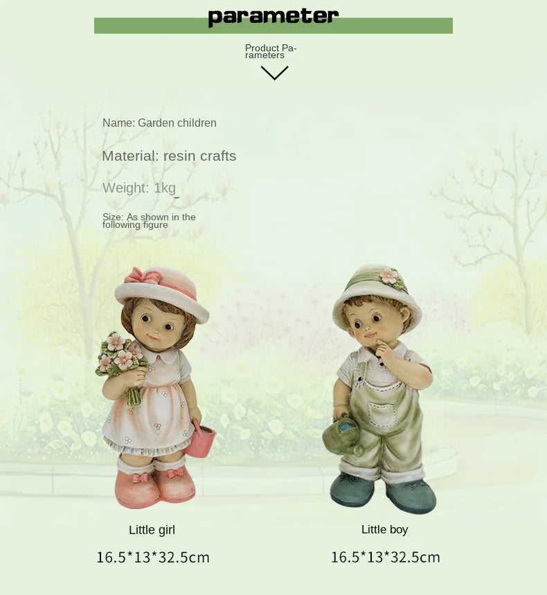 Outdoor Cartoon Garden in the Courtyard, Display Decorations, Landscape Sculpture, Resin Crafts