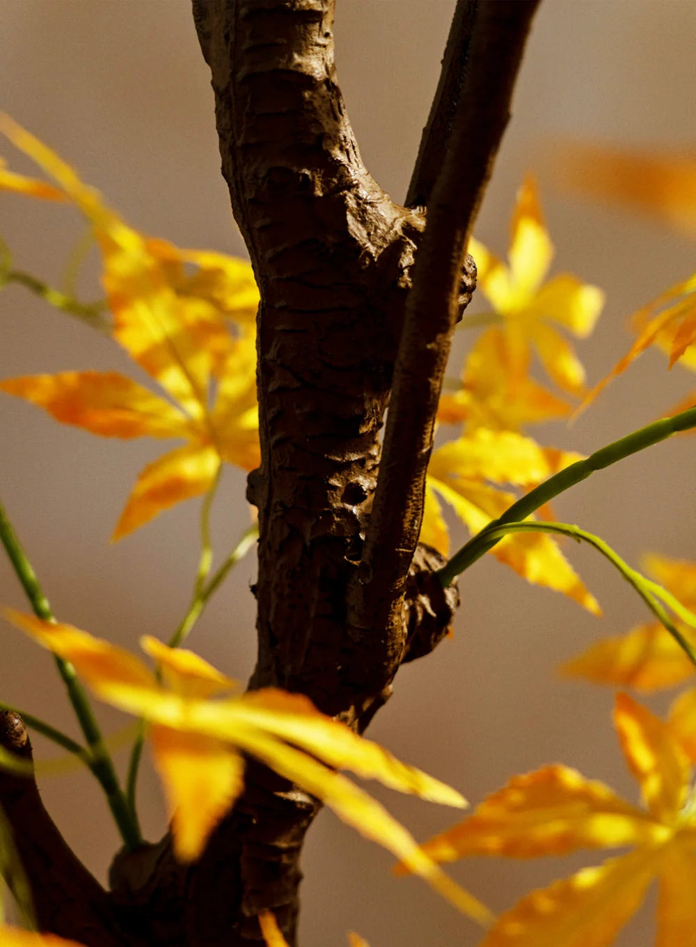 Artificial Maple Tree Red Maple Fake Tree Large Indoor Potted Plant Home Living Room Window Display Decoration Floor Greenery
