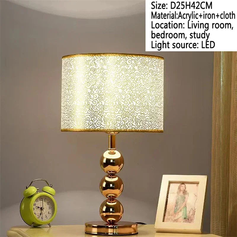 RONIN Nordic Modern Table Lamp Luxurious Living Room Bedroom Study LED Originality Bedside Desk Light