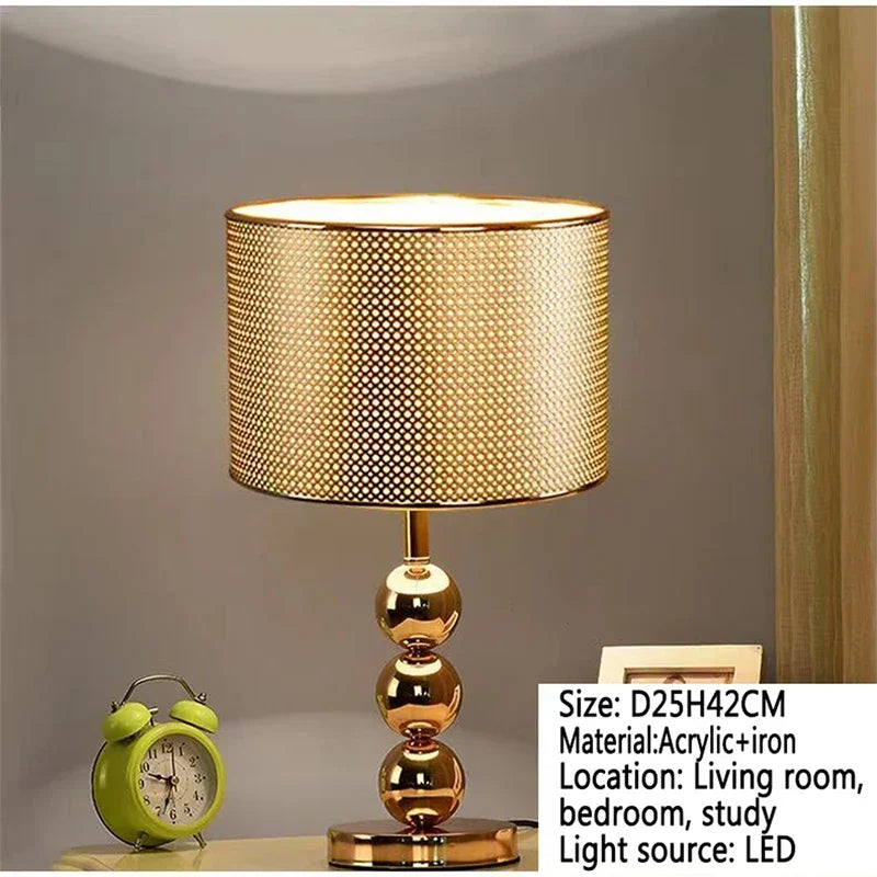 RONIN Nordic Modern Table Lamp Luxurious Living Room Bedroom Study LED Originality Bedside Desk Light