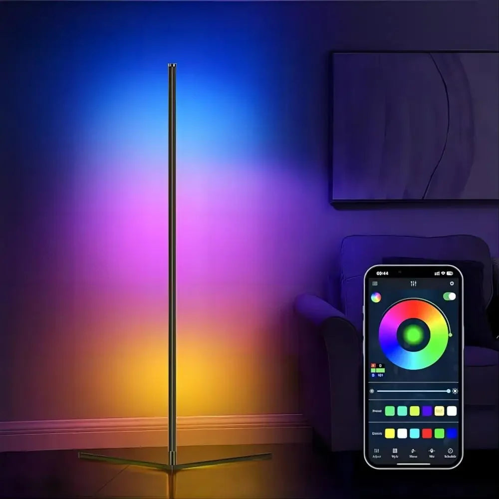 Smart LED Floor Lamp RGB Remote & APP Control Music Sync Corner Lighting Timer Mood Standing Lamp for Living Room Gaming