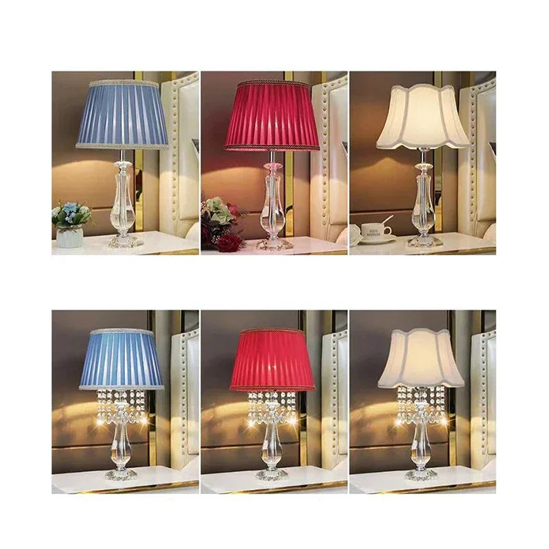 Contemporary Crystal Table Lamp Luxurious Living Room Bedroom Study LED Originality Bedside Desk Light