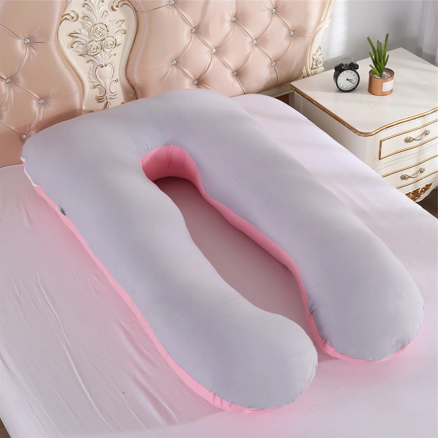 Multifunctional Pregnant Women's Pillow Side Lying Pillow Pure Cotton Detachable and Washable U-shaped Napping Pillow Cushion