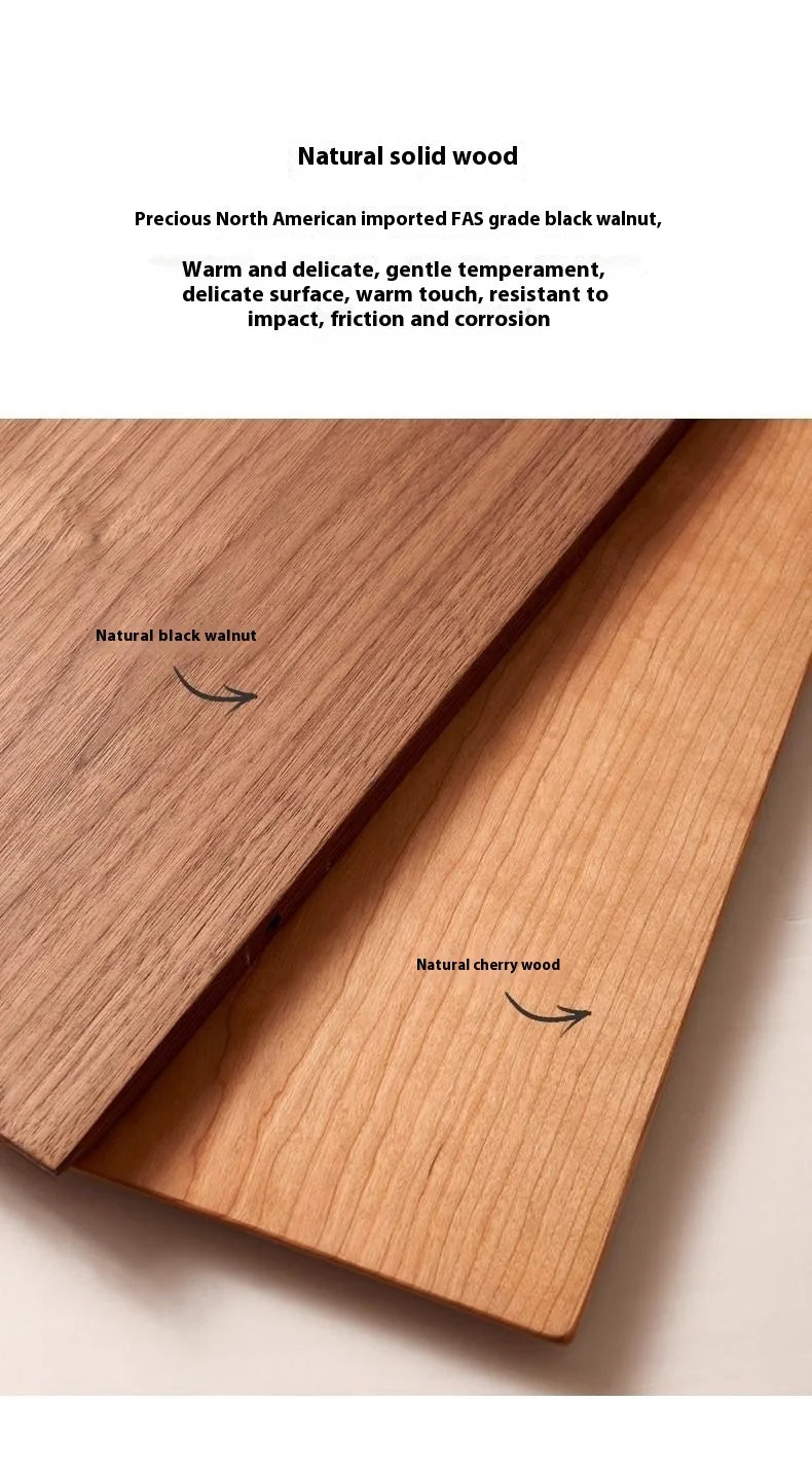 Solid Black Walnut Floating Shelf – Wall-Mounted Wood Ledge