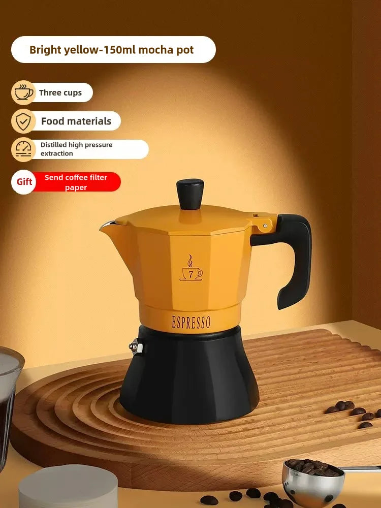 150ml / 300ml Stovetop Espresso Maker – Italian Moka Pot Coffee Maker