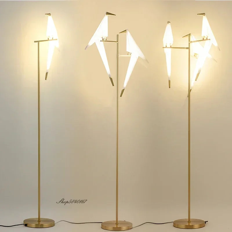 2025 Creative Led Bird Floor Lamps Nordic Designer Standing Lamp for Living Room Bedroom Study Decoration Rotatable Stand Lighti