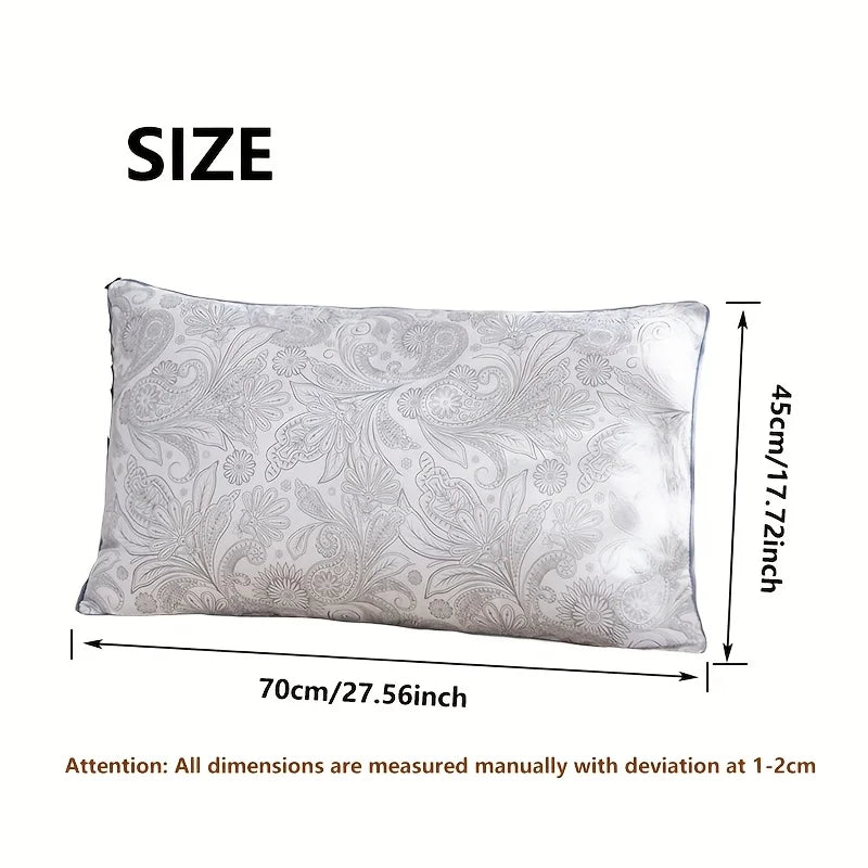 2pc high quality brushed texture patterned sleep pillow, star rated hotel grade patterned pillow core classical patterned pillow