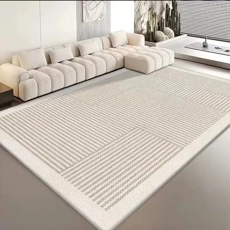 VIKAMA French Carpet For Living Room, Wabi-Sabi Style, Light Luxury Carpet For Bedroom, Durable Carpet For Home Decoration