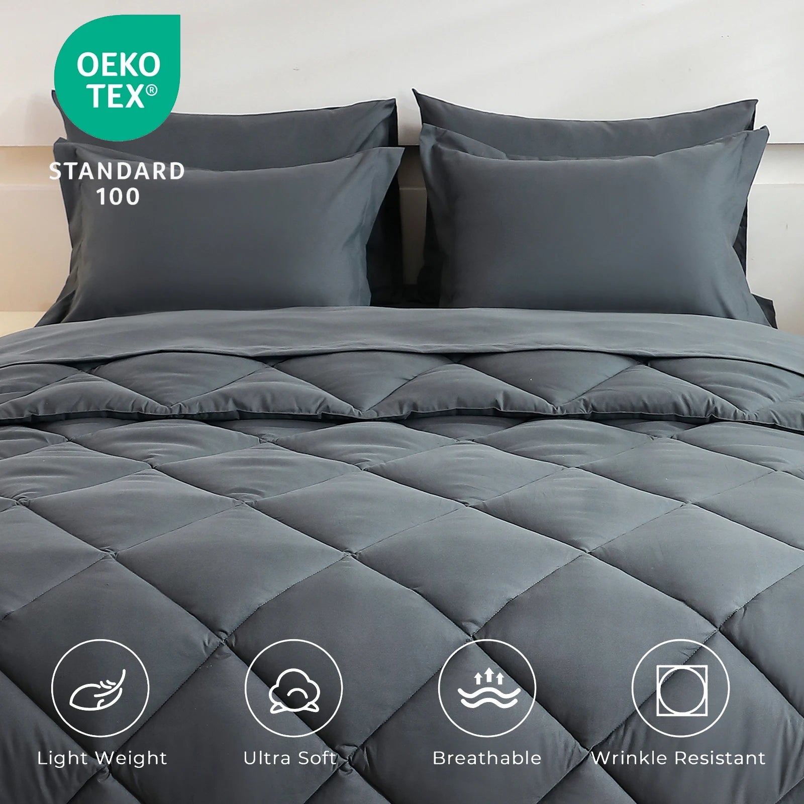 5pcs/7pcs Twin Full Queen King Bedding Sets Home Decor Comforter Flat Sheet Fitted Sheet Pillowcases Sleeping Sets