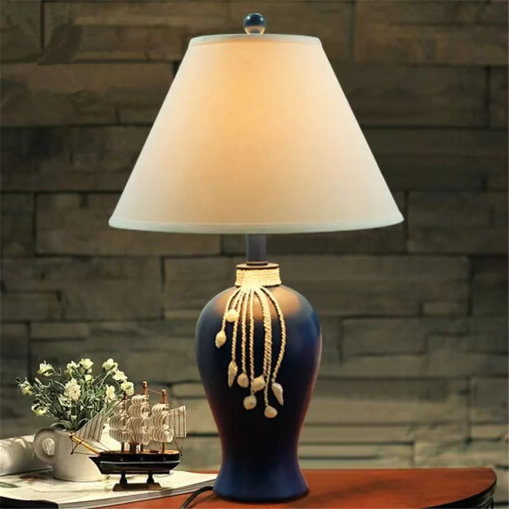 Contemporary Luxury Table Lamp LED American Creativity Living Room Bedroom Study Villa Hotel Bedside Household Desk Light