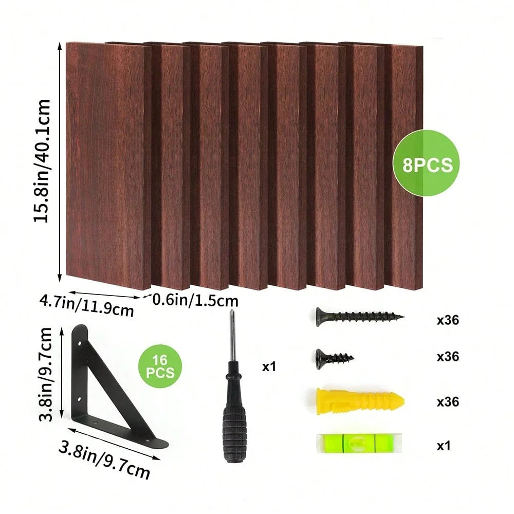 Superlele 5/8pcs Floating Wall Shelves: Multi-Hue Racks for Plants, Photos & Trophies