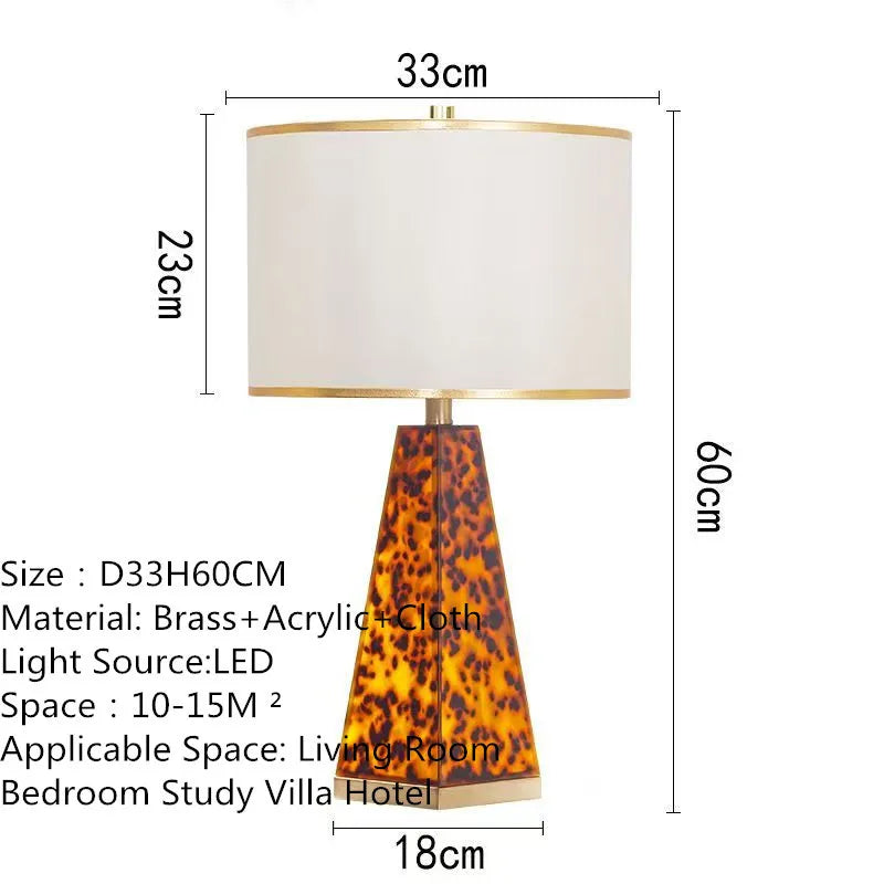 Contemporary Luxury Table Lamp LED American Creativity Living Room Bedroom Study Villa Hotel Bedside Household Desk Light
