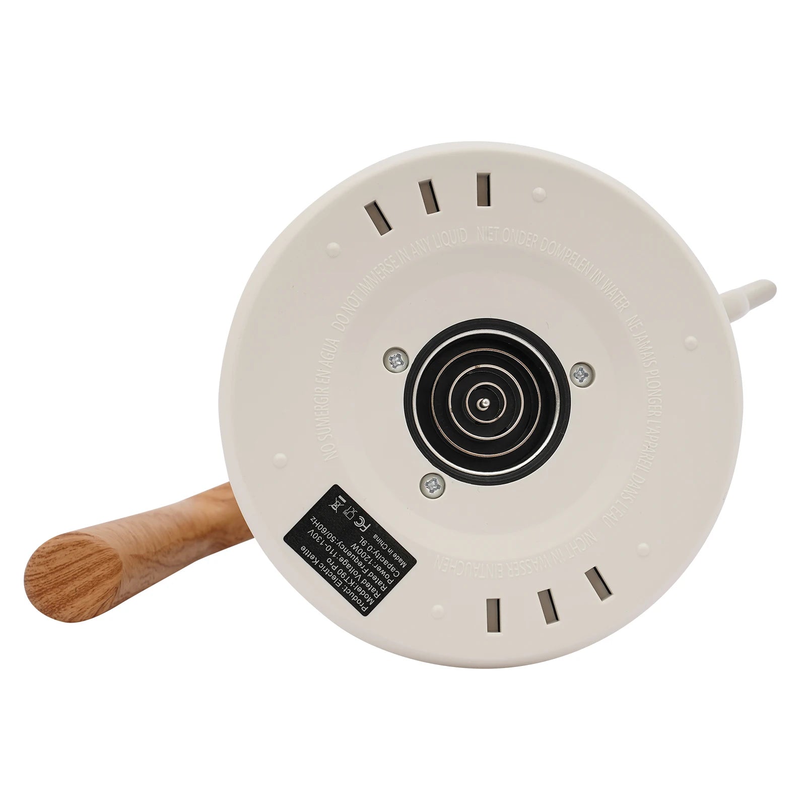 Electric Gooseneck Kettle for Coffee & Tea – 0.9L Stainless Steel Hot Water Kettle with LED Display (White)