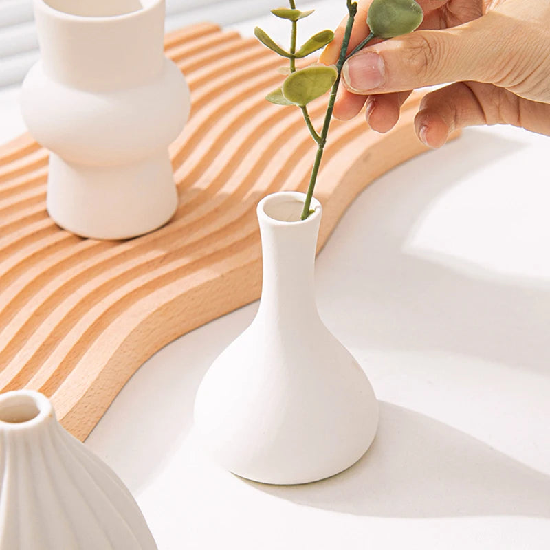 Ceramic Fired Vases,Hydroponic Dried Flower Utensils,Ornaments,Home Living Room Tables,Decorative Vases,Shaped Ceramic Vases