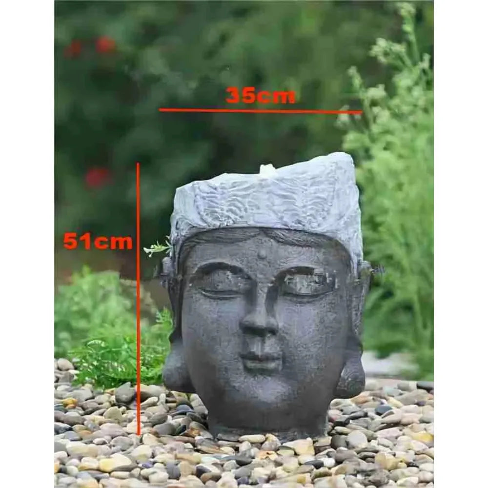 Waterfall Buddha Spring Indoor Water Waterfall Fountain Statue Sculpture Garden Resin Decoration