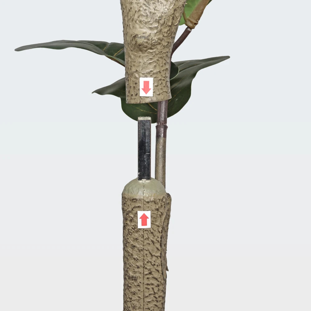 Real Touch Fake 6FT Artificial Fiddle Leaf Fig Tree Indoor Plant 1pc Set For Home Office Living Room Corner Decoration