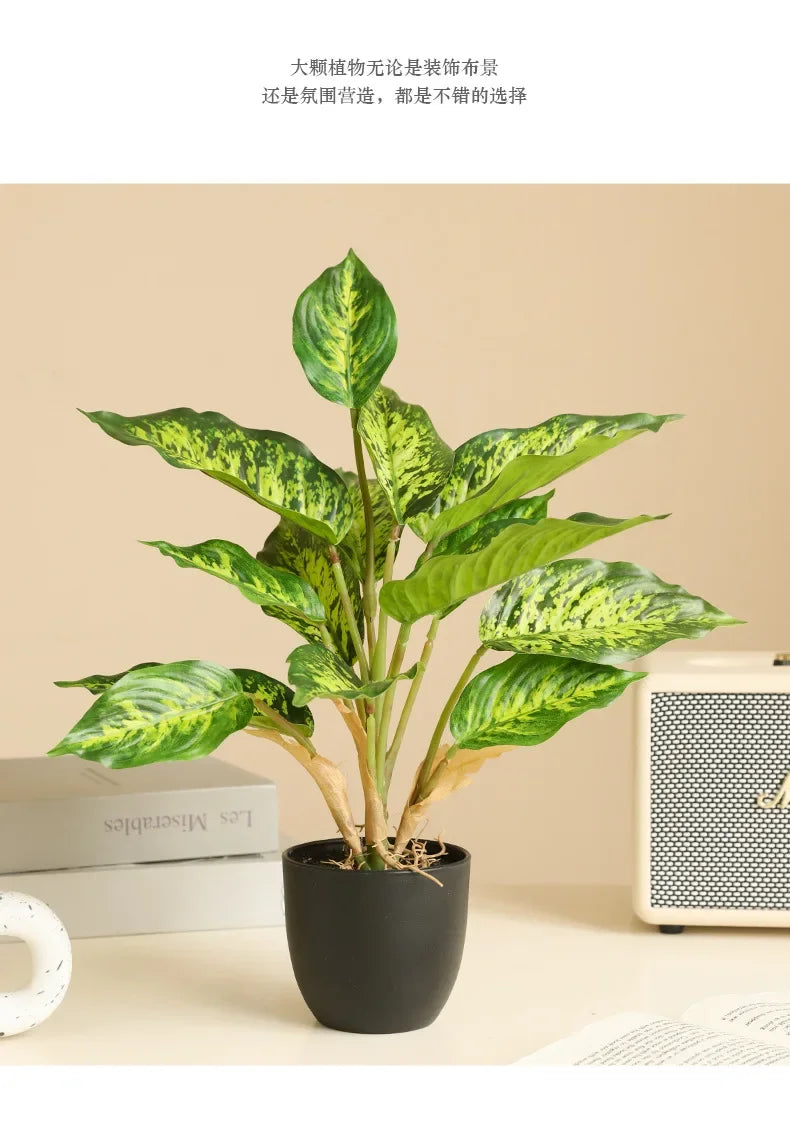 High-end Latex Artificial Potted Plant Green Ivy for Home Room Decoration Fake Plants Bonsai Wedding Party Event Garden Decor