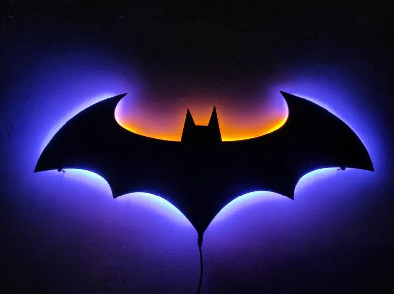 ZK50 LED Night Light Wall Lamp – Color Changing Bat Wing Design