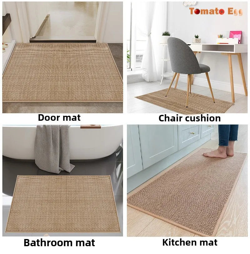 Microfiber Kitchen Rug Non-slip Washable Absorbent Kitchen Rug Wear-resistant Thick Corridor Carpet Home Door Floor Mats