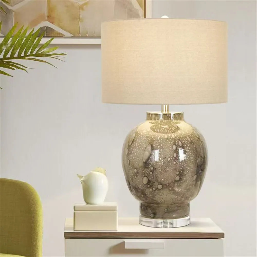 Contemporary Luxury Table Lamp LED American Creativity Living Room Bedroom Study Villa Hotel Bedside Household Desk Light